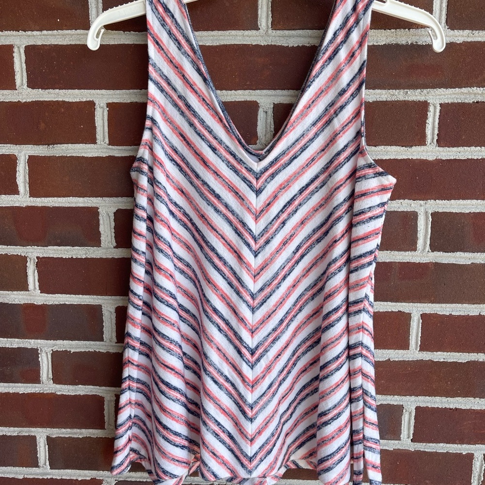 GAP Stripe Flared Tank Top Small